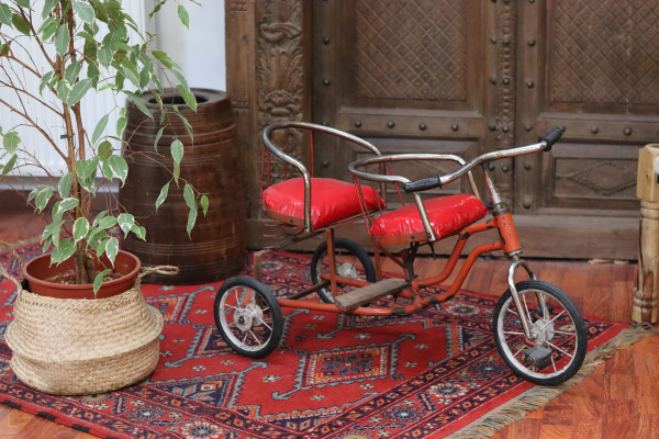 tricycle vintage rouge